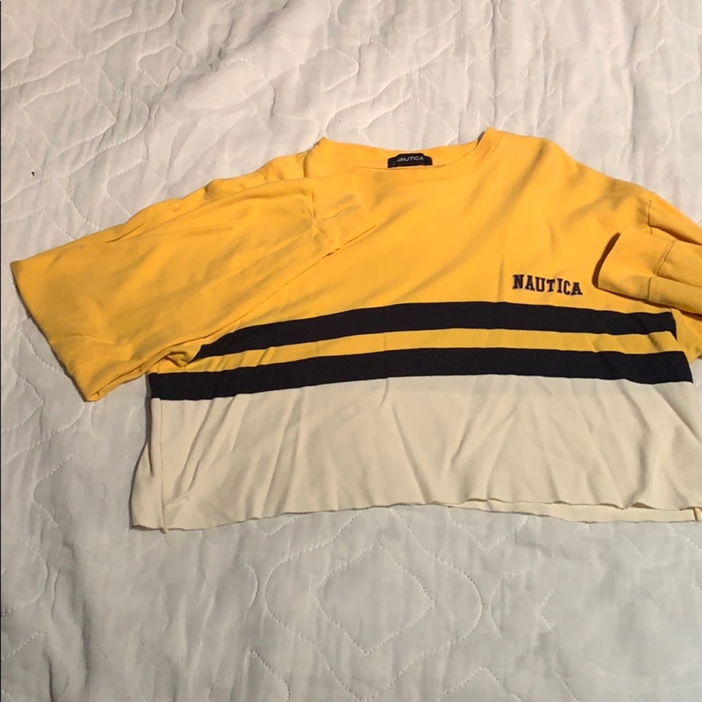 Nautica self cropped long sleeve